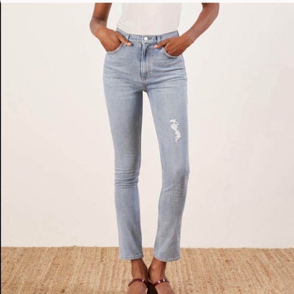 Reformation Hepburn high skinny jeans Sz 29 - Picture 2 of 6